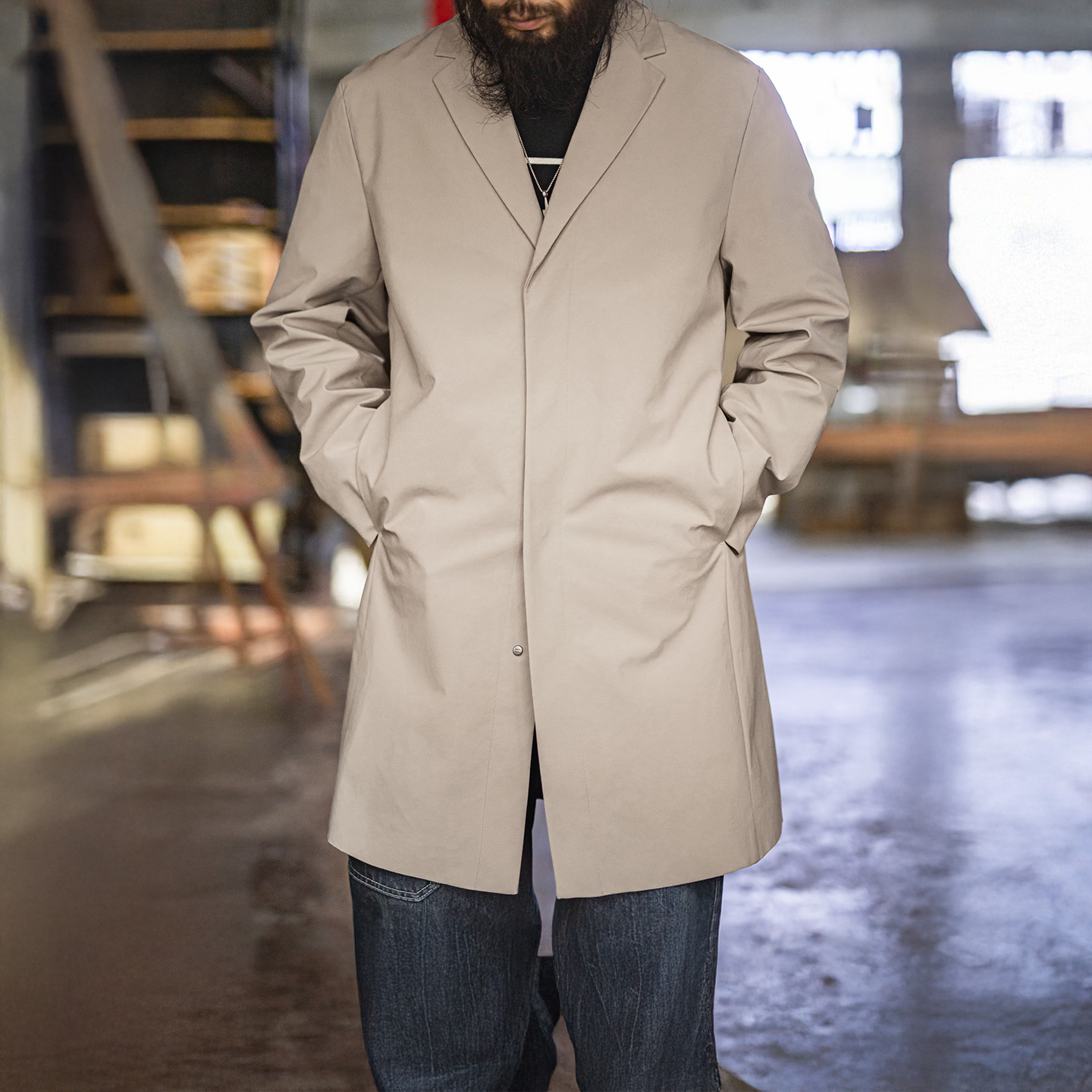 Vintage Windbreaker Nylon - Maden Heren Trenchcoat Britse Stijl Mac