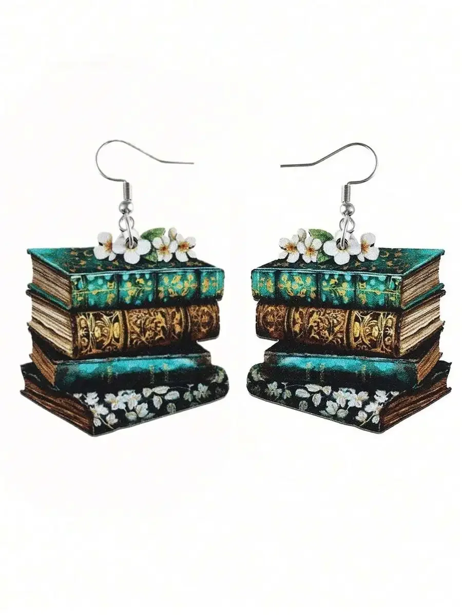 Vintage Fashion Coloring Book - 2D retro kleurrijke decoratieve hangende oorbellen