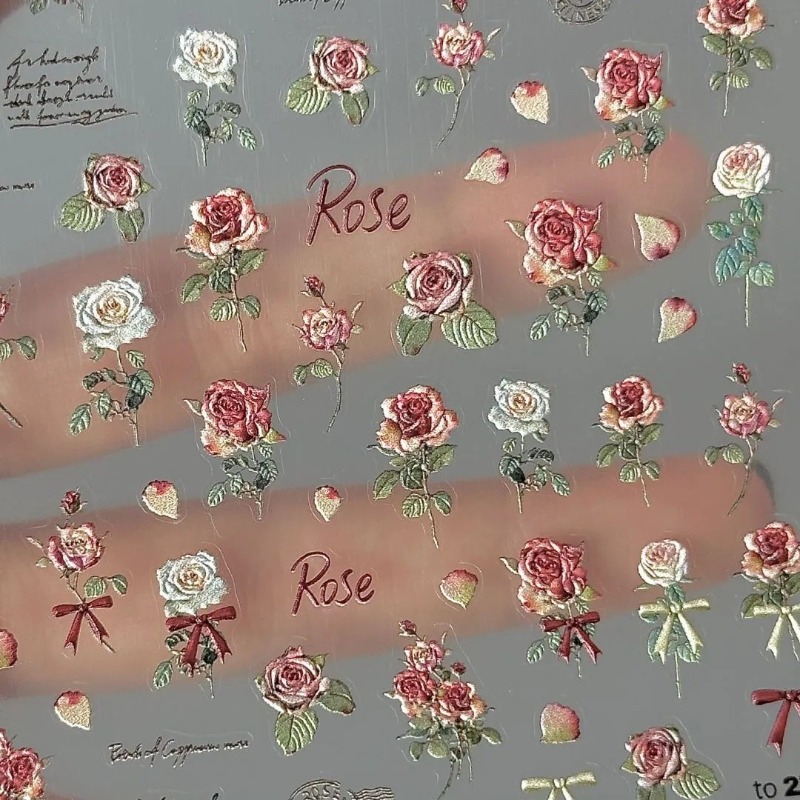 Vintage Fashion Magazine - 5 stks Ins Retro Rose Sticker