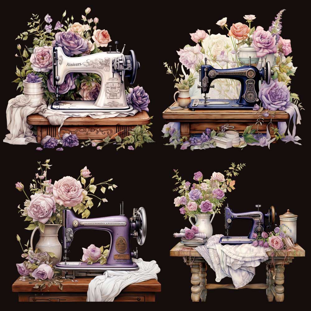Vintage Fashion Magazine - Mode naaimachine opstrijktransfer voor kleding DIY