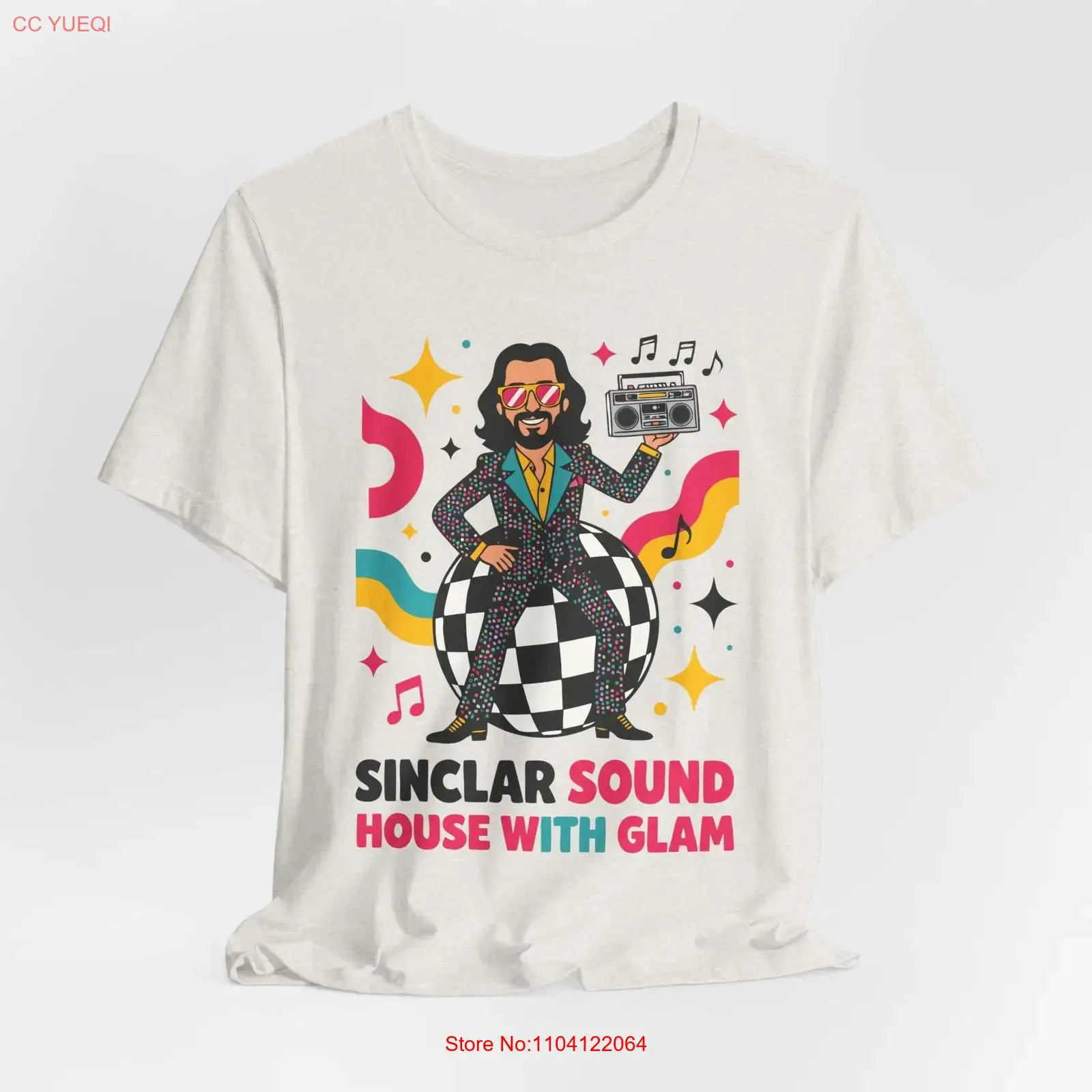 Vintage Vibes Fashion - Bob Sinclar Disco Vibes T-shirt Retro-geïnspireerd