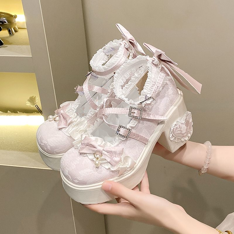 Vintage Fashion Dresses - Chunky Mary Jane Platforms Dames Vintage