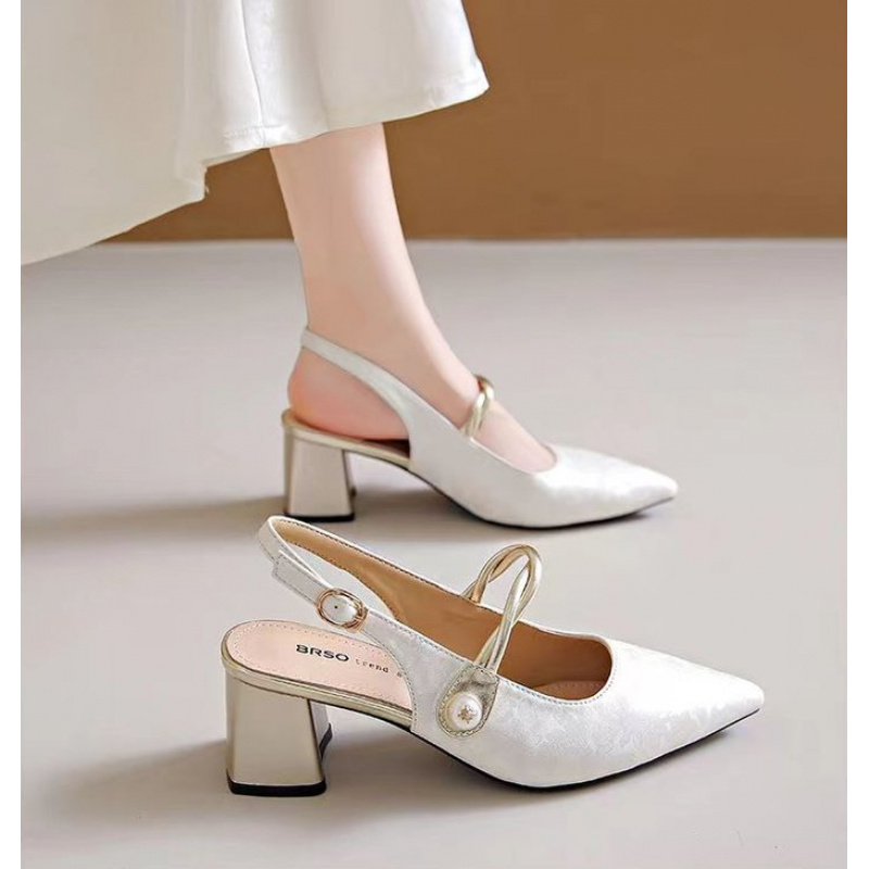 Vintage Fashion Dresses - Elegante dames sandalen met spitse neus,