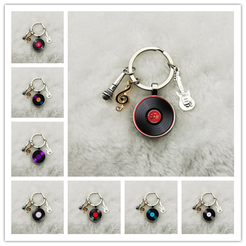 Vintage Vibes Fashion - Klassieke Retro Vinyl Record Sleutelhanger Vintage