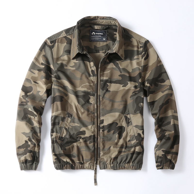 Vintage Windbreaker Nylon - Heren Vintage Camouflage Jas Uitloper Loszittende