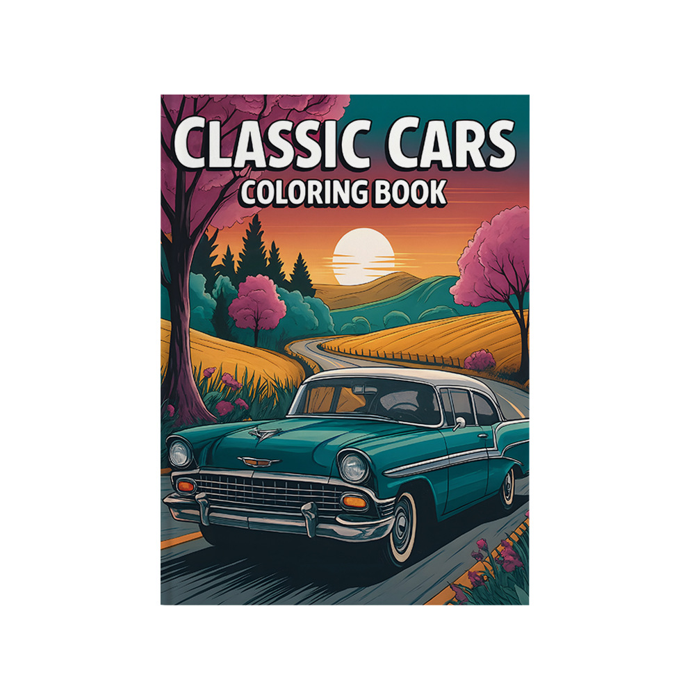 Vintage Fashion Coloring Book - Klassieke auto's kleurboek vintage retro oude