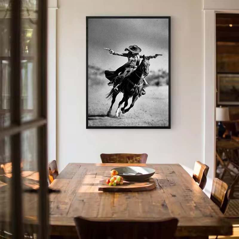Vintage Zwart-wit Wild West Mo - Vintage Vogue Fashion Poster recensie en prijs