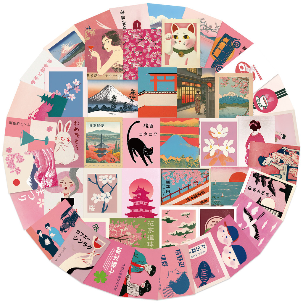 50 STKS Vintage Roze Japanse E - Vintage Fashion Magazine recensie en prijs