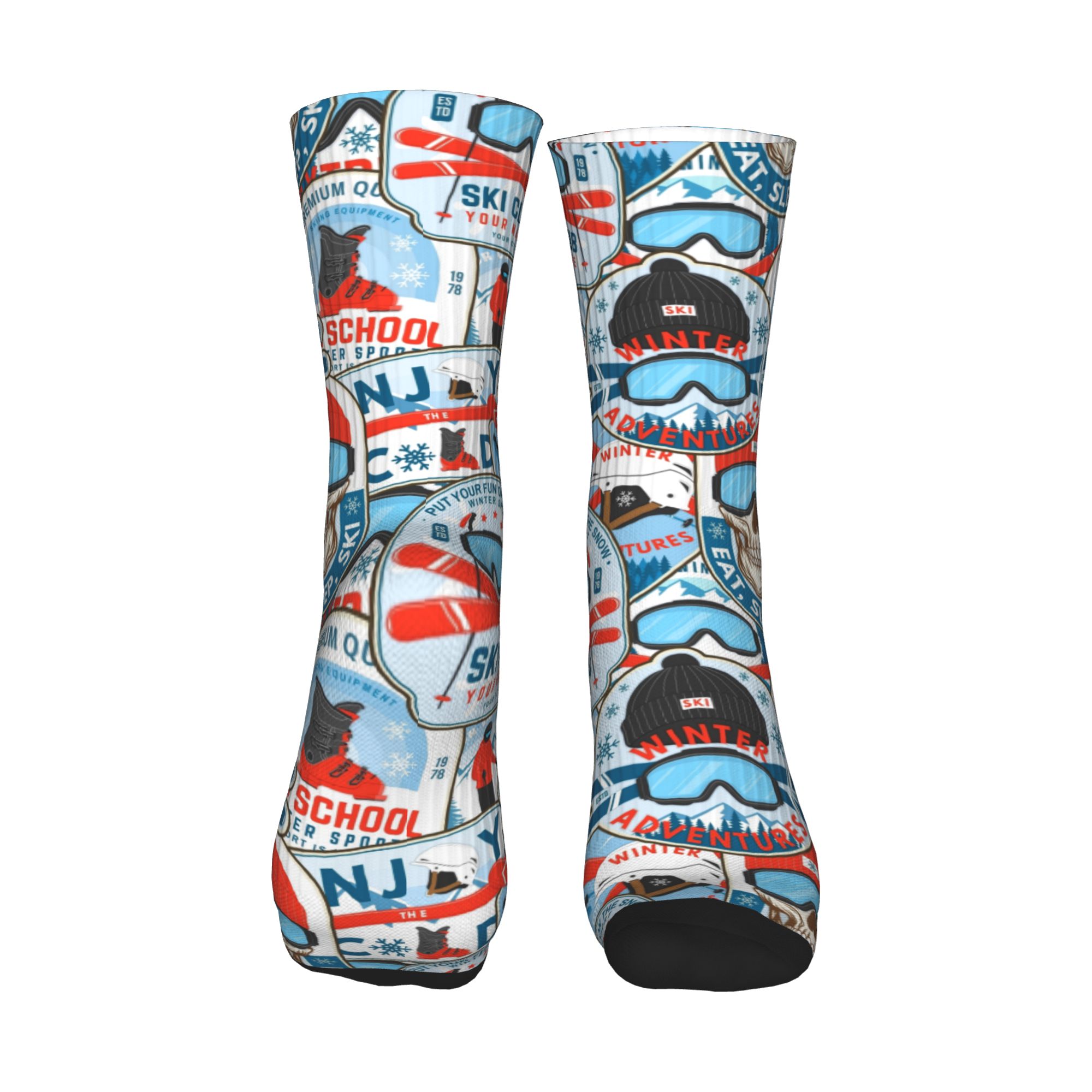 Vintage rood blauwe Ski Club n - Vintage Fashion Dresses recensie en prijs