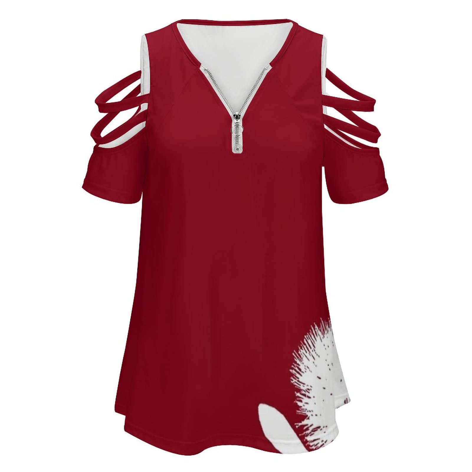 Pohutukawa-Wit Op Rood Vrouwen - Vintage Fashion Nz recensie en prijs