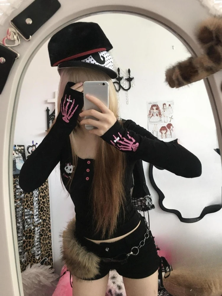 Y2K Vintage Cartoon Print T-sh - Vintage Fashion Prints recensie en prijs