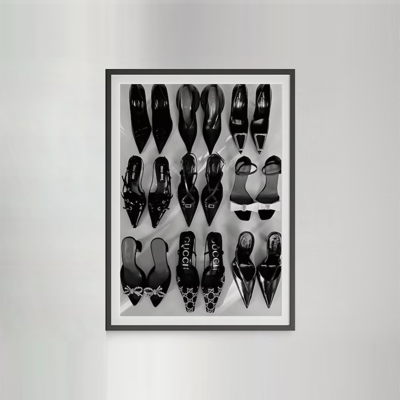 Zwart Wit Luxe Hoge Hakken Art - Vintage Vogue Fashion Poster recensie en prijs