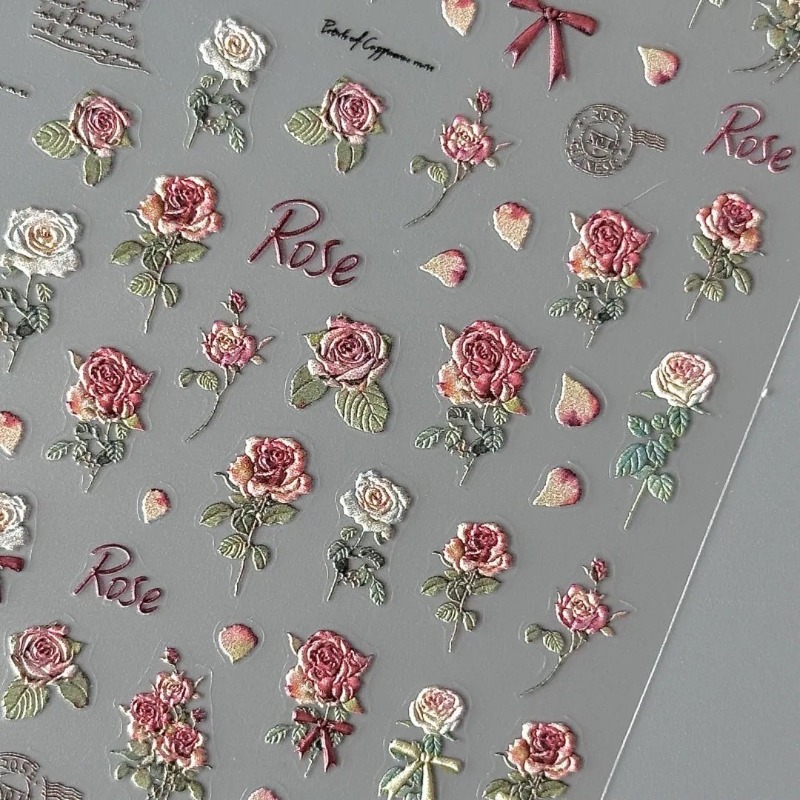 5 stks Ins Retro Rose Sticker  - Vintage Fashion Magazine recensie en prijs