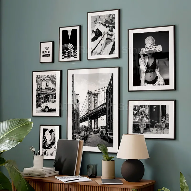 Zwart-wit vintage muurkunst ca - Vintage Vogue Fashion Poster recensie en prijs