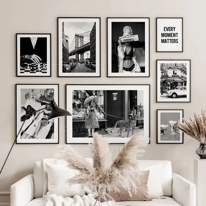 Zwart-wit vintage muurkunst ca - Vintage Vogue Fashion Poster recensie en prijs