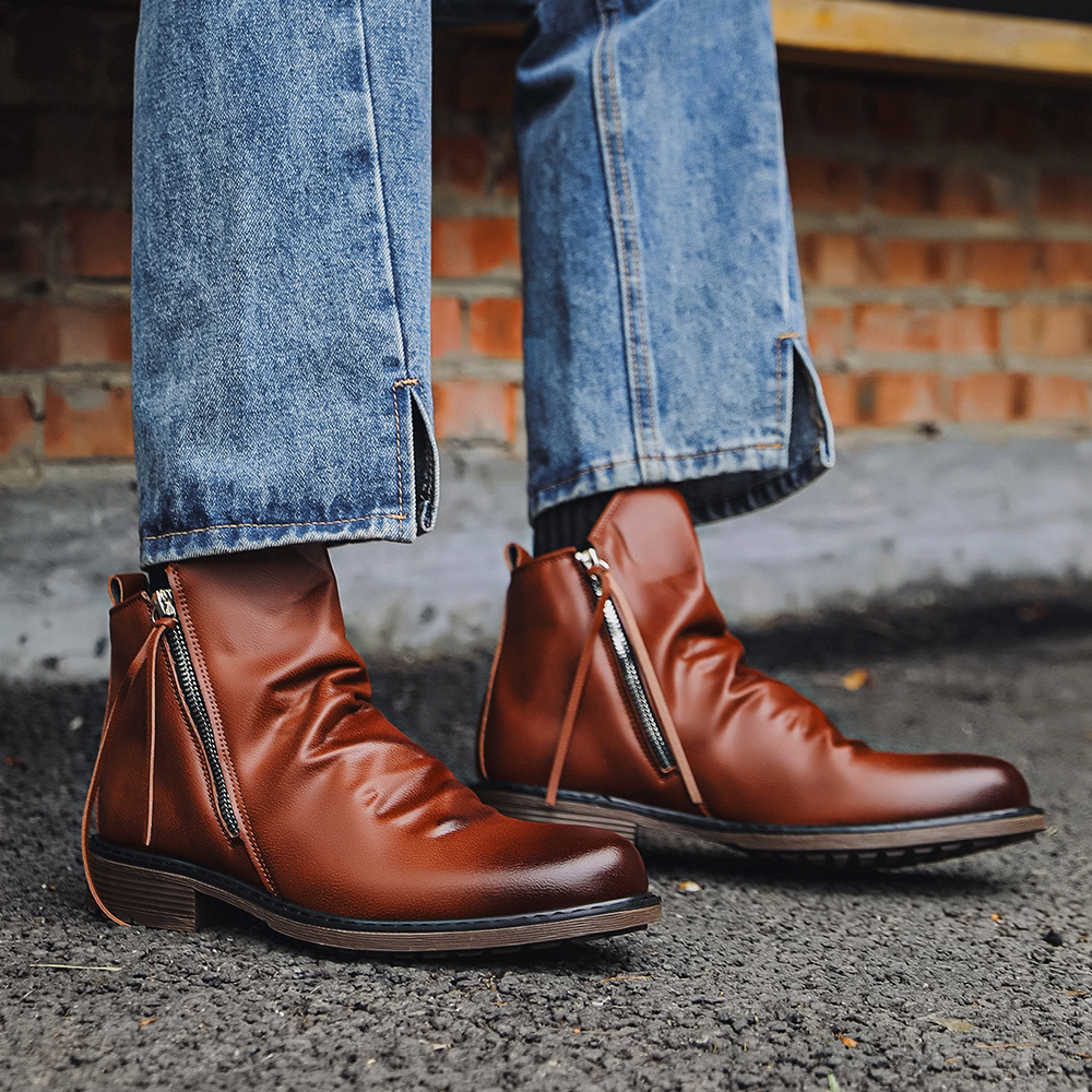 2026 Heren Echt Leder Vintage  - Vintage Fashion Style Men recensie en prijs