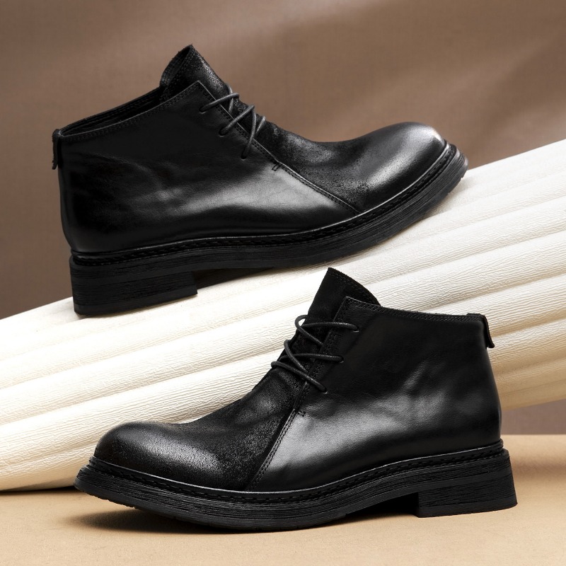 Vintage heren lederen laarzen  - Vintage Fashion Style Men recensie en prijs
