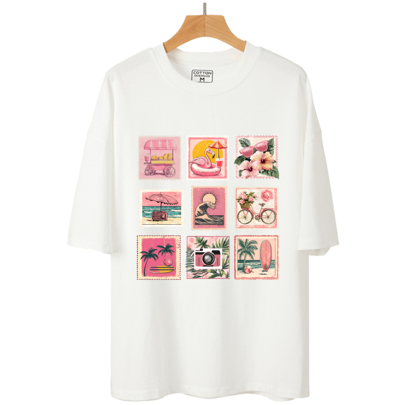 7 cm roze retro stempel warmte - Vintage Fashion Magazine recensie en prijs