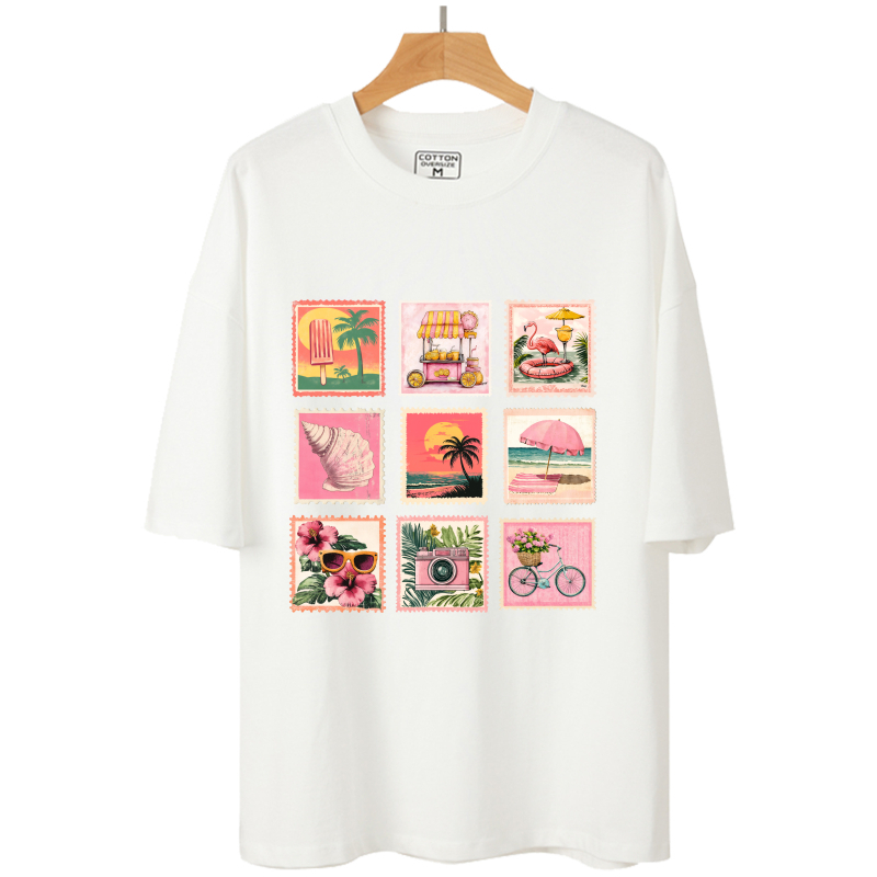 7 cm roze retro stempel warmte - Vintage Fashion Magazine recensie en prijs