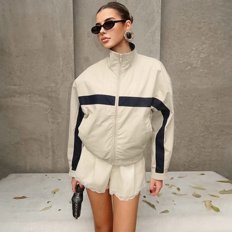 Dames kleurblok windjack met o - Vintage Windbreaker Nylon recensie en prijs