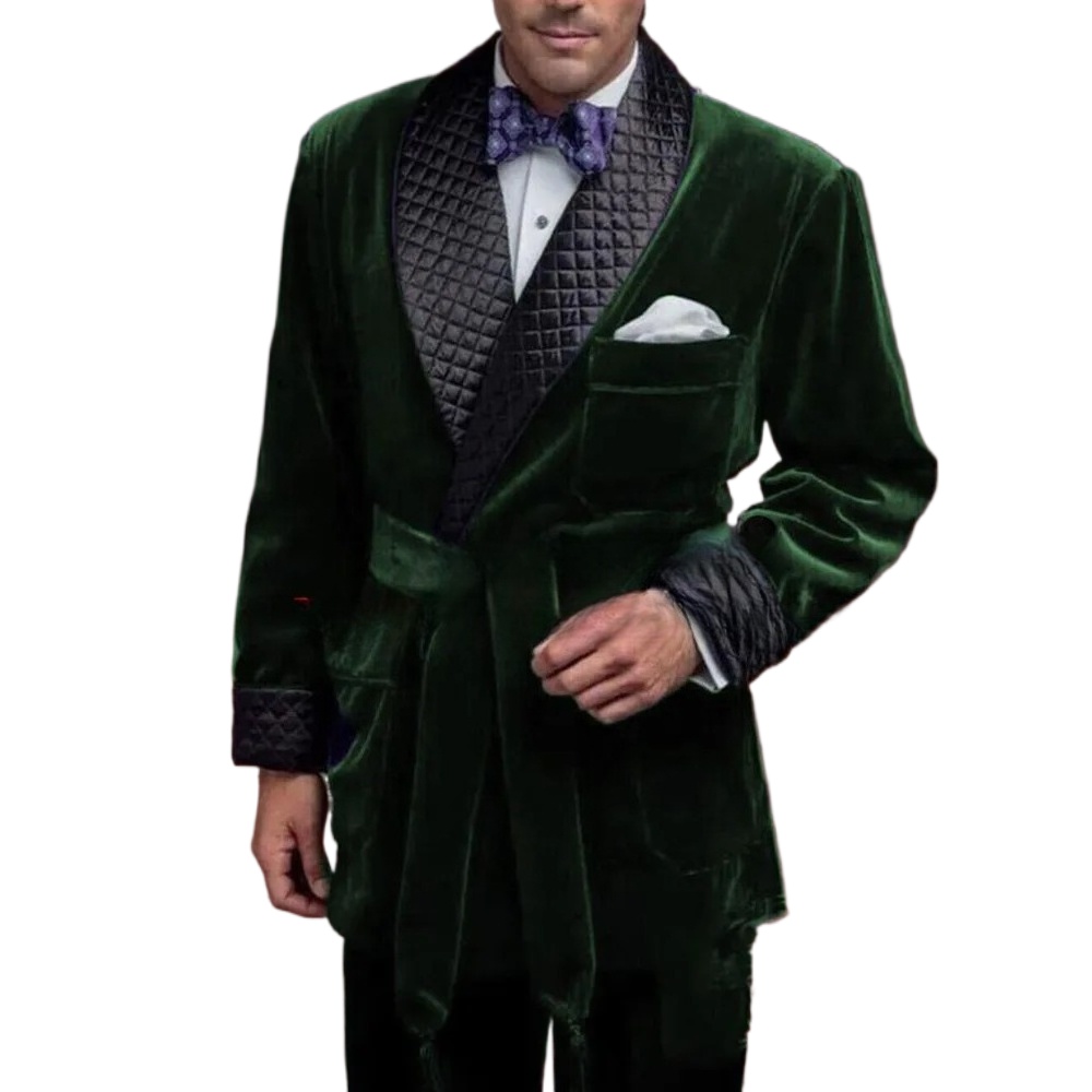 Groen Fluwelen Roken Colberts  - Velvet Blazer Vintage recensie en prijs