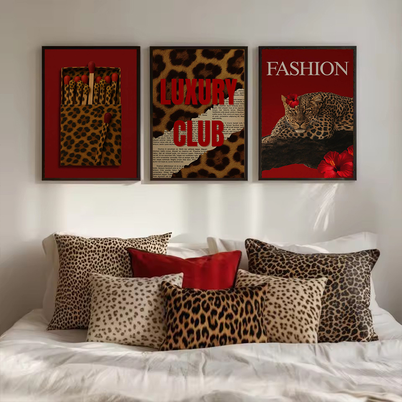 Mode Luipaard Matchbox Wall Ar - Vintage Vogue Fashion Poster recensie en prijs