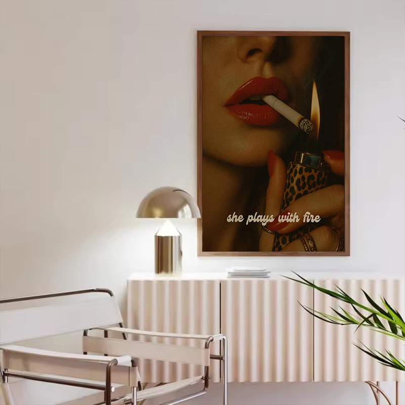 Mode Luipaard Matchbox Wall Ar - Vintage Vogue Fashion Poster recensie en prijs